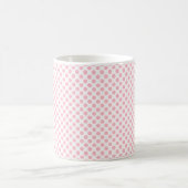 Mug Pink on White Small Size Pois Motif (Centre)