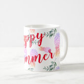 MUG PINK & ORANGE PINEAPPLE HEUREUX ÉTÉ (Devant droit)