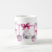Mug Pink Ornaments Bows Christmas  (Centre)