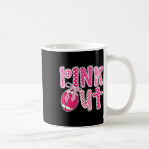 Mug Pink Out Coquette Pink Bow Football Cancer du sein