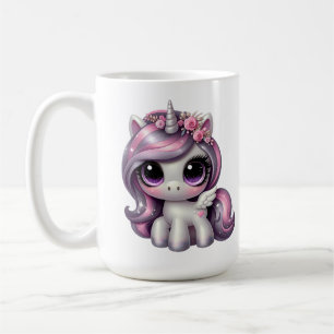 Mug Pink parties scintillant pony licorne
