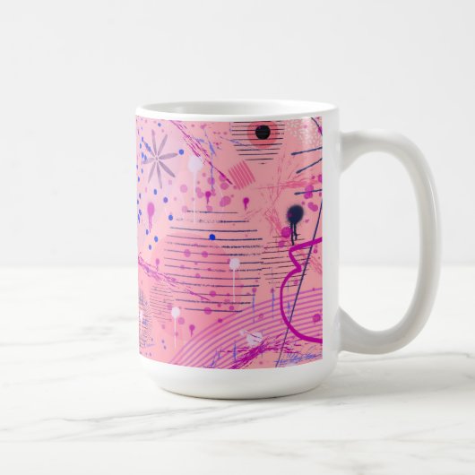 Mug Pink Party Maximalist Art (Droite)