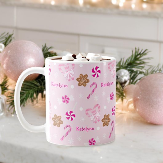 Mug Pink Peppermenthe Sucre de canne Gingerbread Ajout