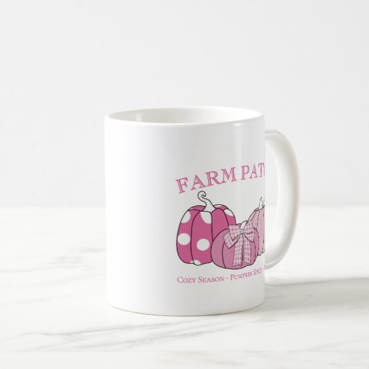 Mug Pink Personal Farm Patch (Devant droit)