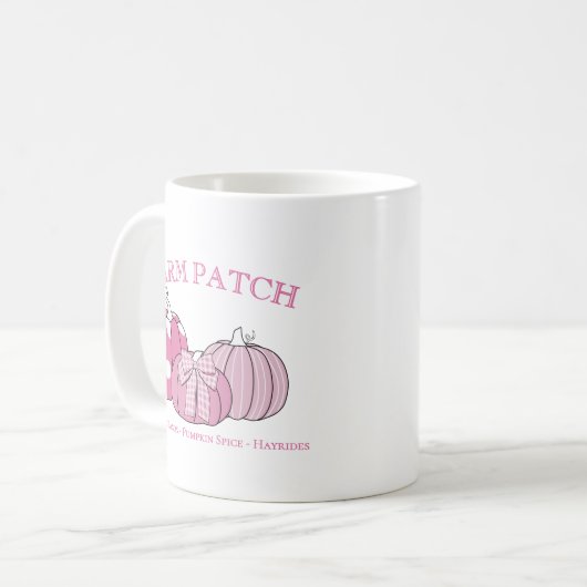 Mug Pink Personal Farm Patch (Devant gauche)