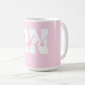 Mug Pink Personnalisé RN (Devant droit)