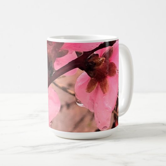 Mug Pink Petals -  #1 (Devant droit)