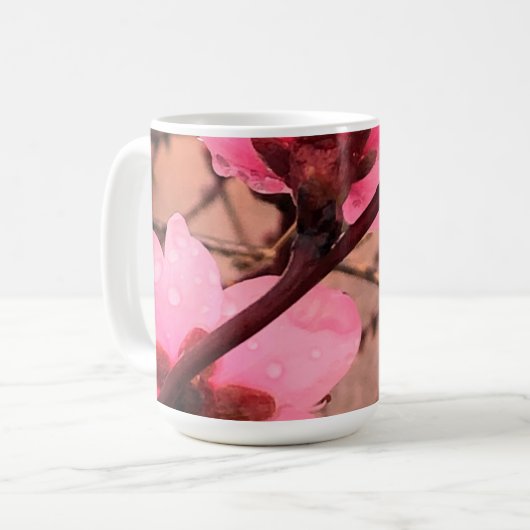 Mug Pink Petals -  #1 (Devant gauche)