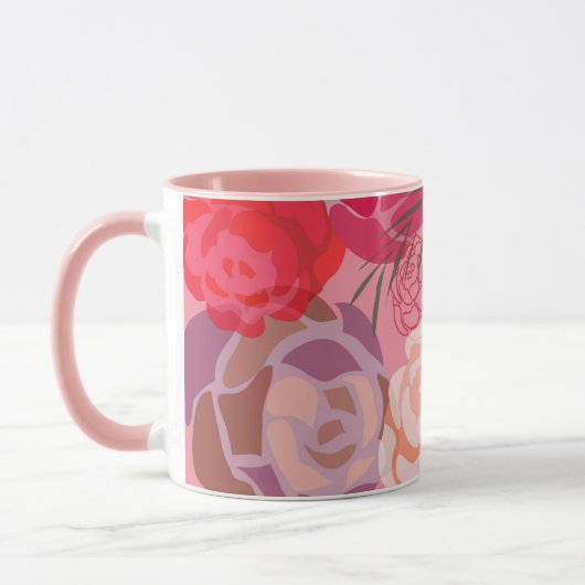 Mug Pink plants (Gauche)