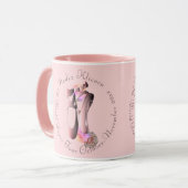 Mug Pink plus petite Ballerina Toe Chaussure Troupe de (Devant gauche)