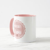Mug Pink Pregnancy Announcement New Grandma  (Devant gauche)