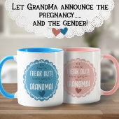 Mug Pink Pregnancy Announcement New Grandma