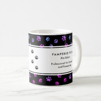 Mug Pink Purple Blue Empreintes de pattes Professionne