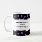 Mug Pink Purple Blue Empreintes de pattes Professionne (Gauche)