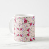 Mug Pink red flowers (Devant gauche)