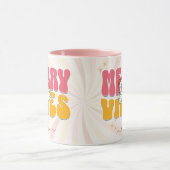 Mug Pink Retro les années 70 Thème Merveilleuse Vibes  (Centre)