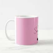 Mug Pink Rose in Glass (Gauche)