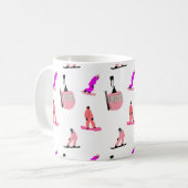 Mug Pink Snowboard (Devant gauche)