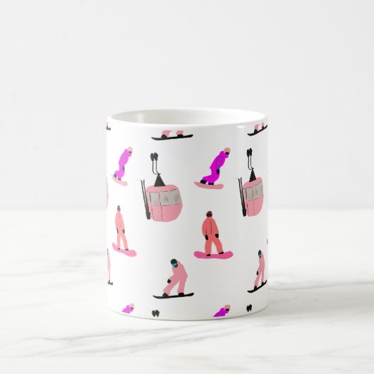 Mug Pink Snowboard (Centre)