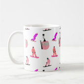 Mug Pink Snowboard (Gauche)