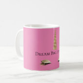 Mug Pink Sparkle Gold Glam Unicorne (Devant gauche)