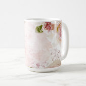 Mug Pink Spring Flower Rose Pastel Collage (Devant droit)