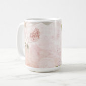 Mug Pink Spring Flower Rose Pastel Collage (Devant gauche)