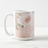 Mug Pink Spring Flower Rose Pastel Collage (Gauche)