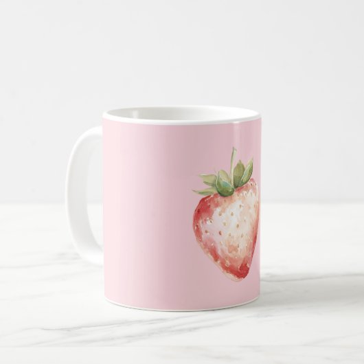 Mug Pink Strawberry Fruit (Devant gauche)
