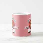 Mug Pink Super Basketball Ball Maman Sportive Mère (Centre)
