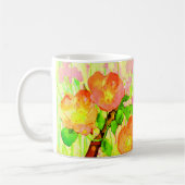 Mug Pink Sweet Briar Flowers Leaves Branch (Gauche)