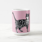 Mug Pink Tabby Cat Cats Pink Girls Name Nursery (Centre)