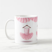 Mug Pink Tutu mignon Ballerina Nom de la fille (Gauche)