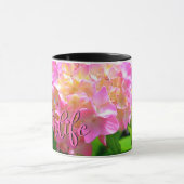 Mug Pink violet orange hydrangeas #momlife (Centre)