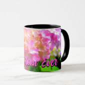 Mug Pink violet orange hydrangée comme fête des mères (Devant droit)