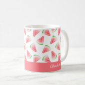 Mug Pink Watermelon Personalized (Devant droit)