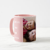 Mug Pink We Love You Nanny 2 Photo Collage Grand-mère (Devant gauche)