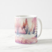 Mug Pink Winter Wonderland Noël (Devant droit)