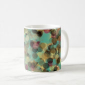 Mug pink yellow green and blue circle pattern abstract (Devant droit)