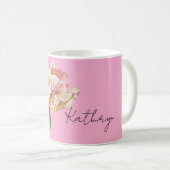 Mug Pink Yellow Spring Tulip Flower (Devant droit)