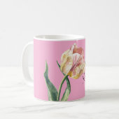 Mug Pink Yellow Spring Tulip Flower (Devant gauche)