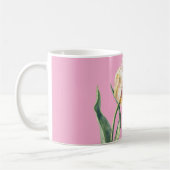 Mug Pink Yellow Spring Tulip Flower (Gauche)
