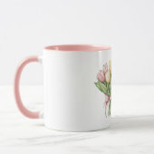 Mug Pink Yellow Tulip Flowers Easter (Gauche)