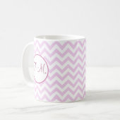 Mug Pink Zigzag Monogrammé (Devant gauche)