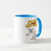 Mug Pinky et le cerveau | Afficher le logo (Devant droit)