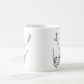 Mug Pinky Promise Holding Mains Amateurs Cadeau (Centre)