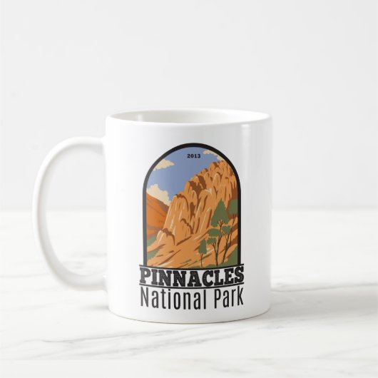 Mug Pinnacles National Park Californie Vintage (Gauche)