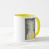 Mug Pinneapple jaune tropical (Devant droit)