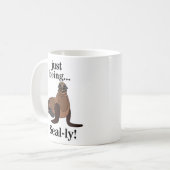 Mug Pinnipèdes Phoque Drôle (Devant gauche)