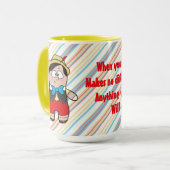 Mug Pinocchio Jaune (Devant gauche)
